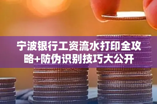 宁波银行工资流水打印全攻略+防伪识别技巧大公开