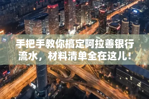 手把手教你搞定阿拉善银行流水，材料清单全在这儿！